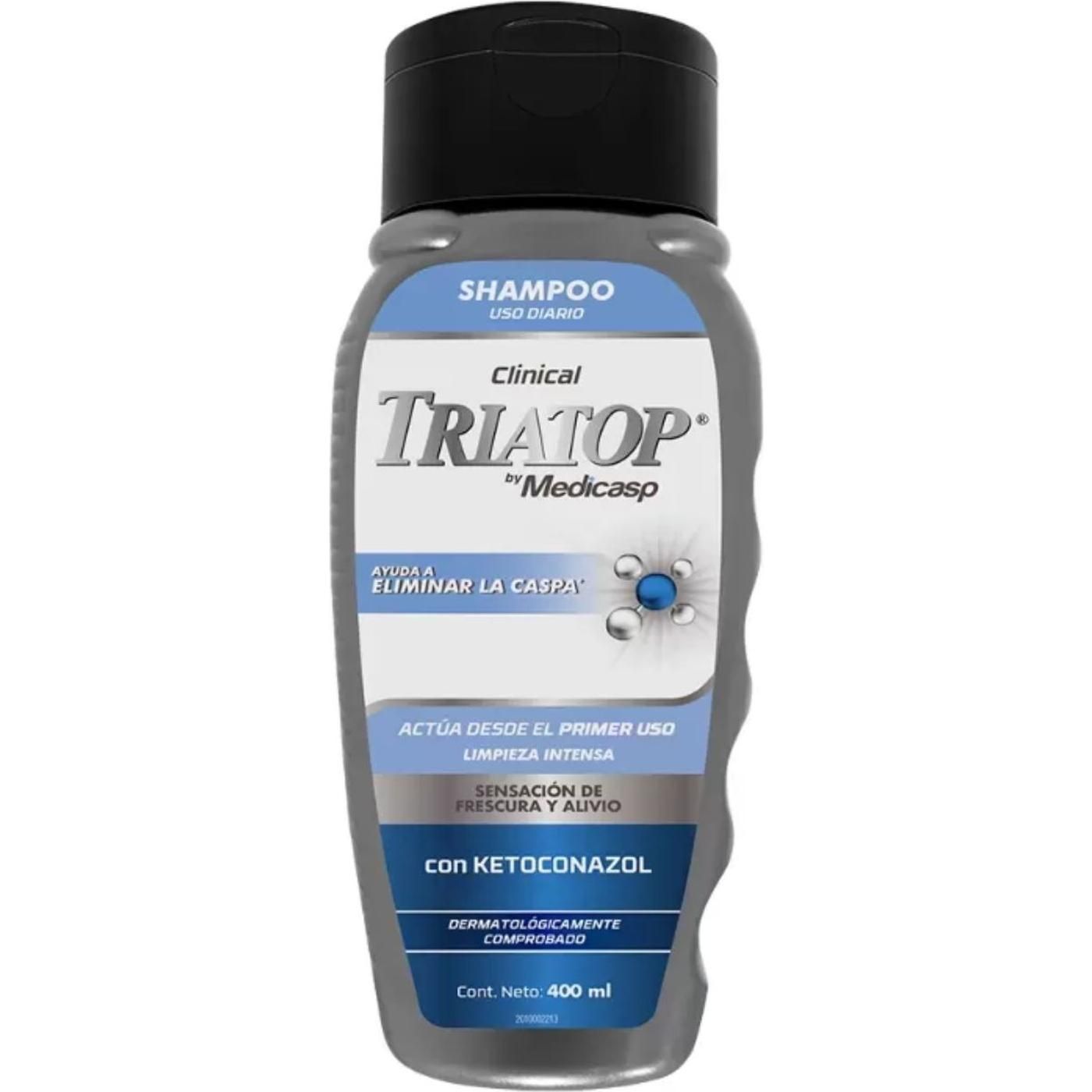 Shampoo Triatop By Medicasp Reparación Anticaspa 400 ml