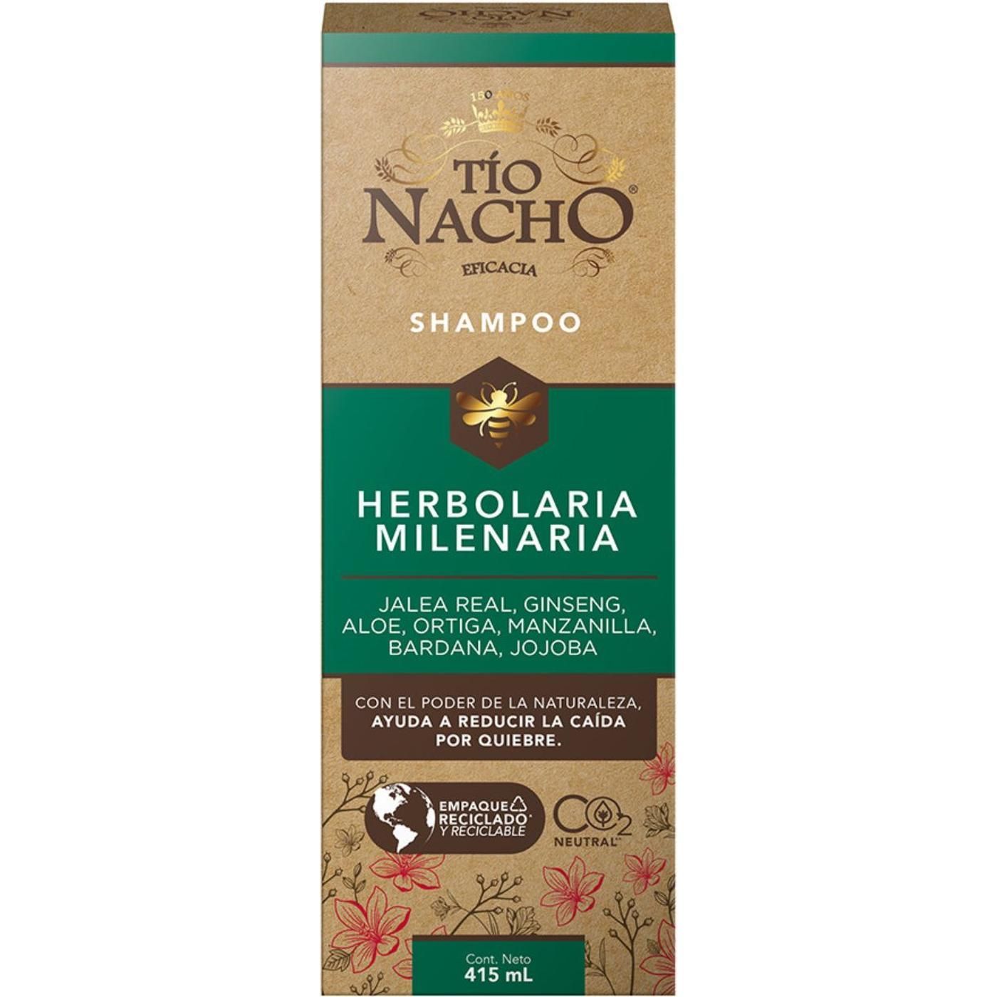 Shampoo Tío Nacho Herbolaria Milenaria 415 ml