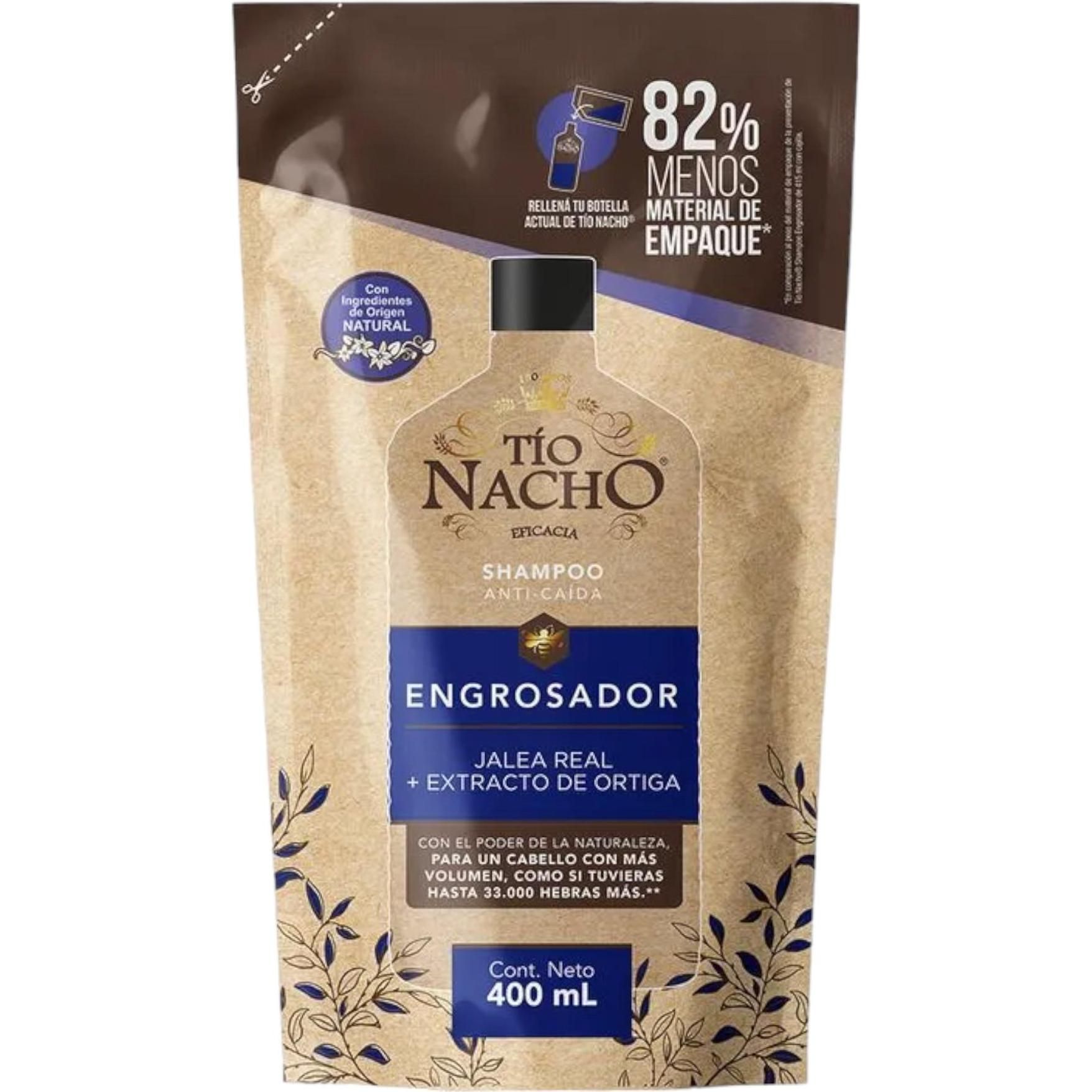 Shampoo Tío Nacho Engrosador Doypack 400 ml