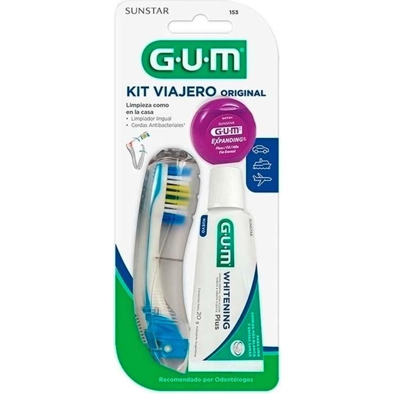 Kit Gum Cepillo Viajero Y Crema 1 Unidad