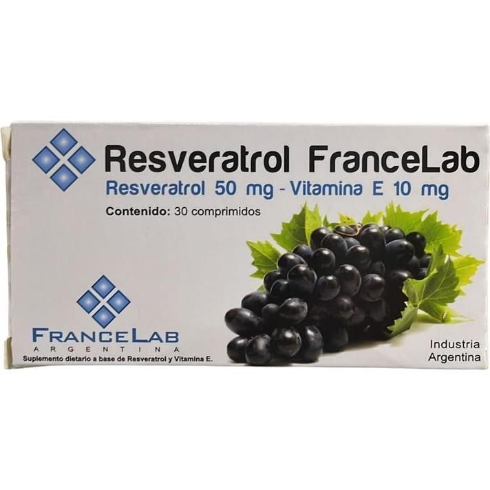 Suplemento Dietario Resveratrol Francelab 30 Comprimidos