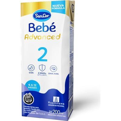 Leche Infantil 2 Advanced Sancor Bebé 200 Ml