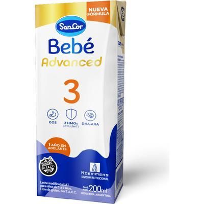 Leche Infantil 3 Advanced Sancor Bebé 200 Ml