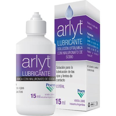 Limpiador Para Lentes De Contacto Arlyt Lubricante X 15 Ml