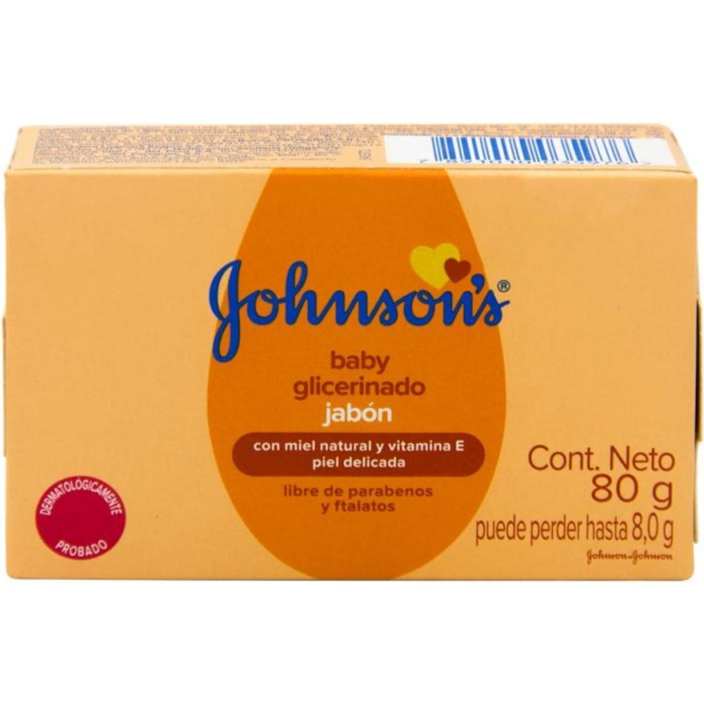 Jabón Johnson's Baby Con Glicerina 80 g