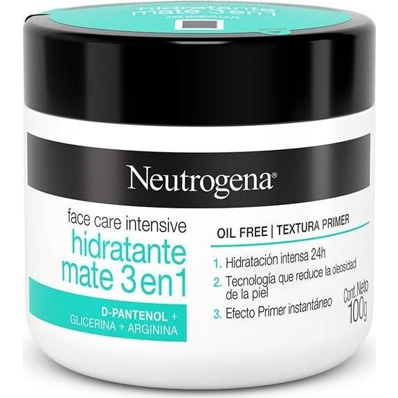 Crema Neutrógena Hidratante Matte 3 en 1 100 g