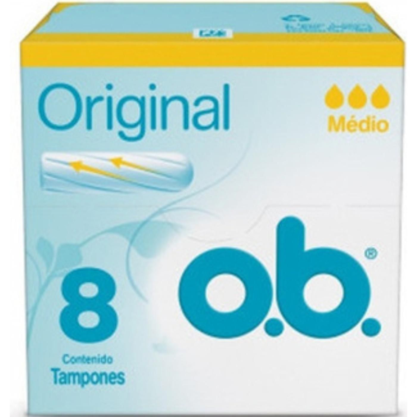 Tampones O.B. Original Medio 8 Unidades
