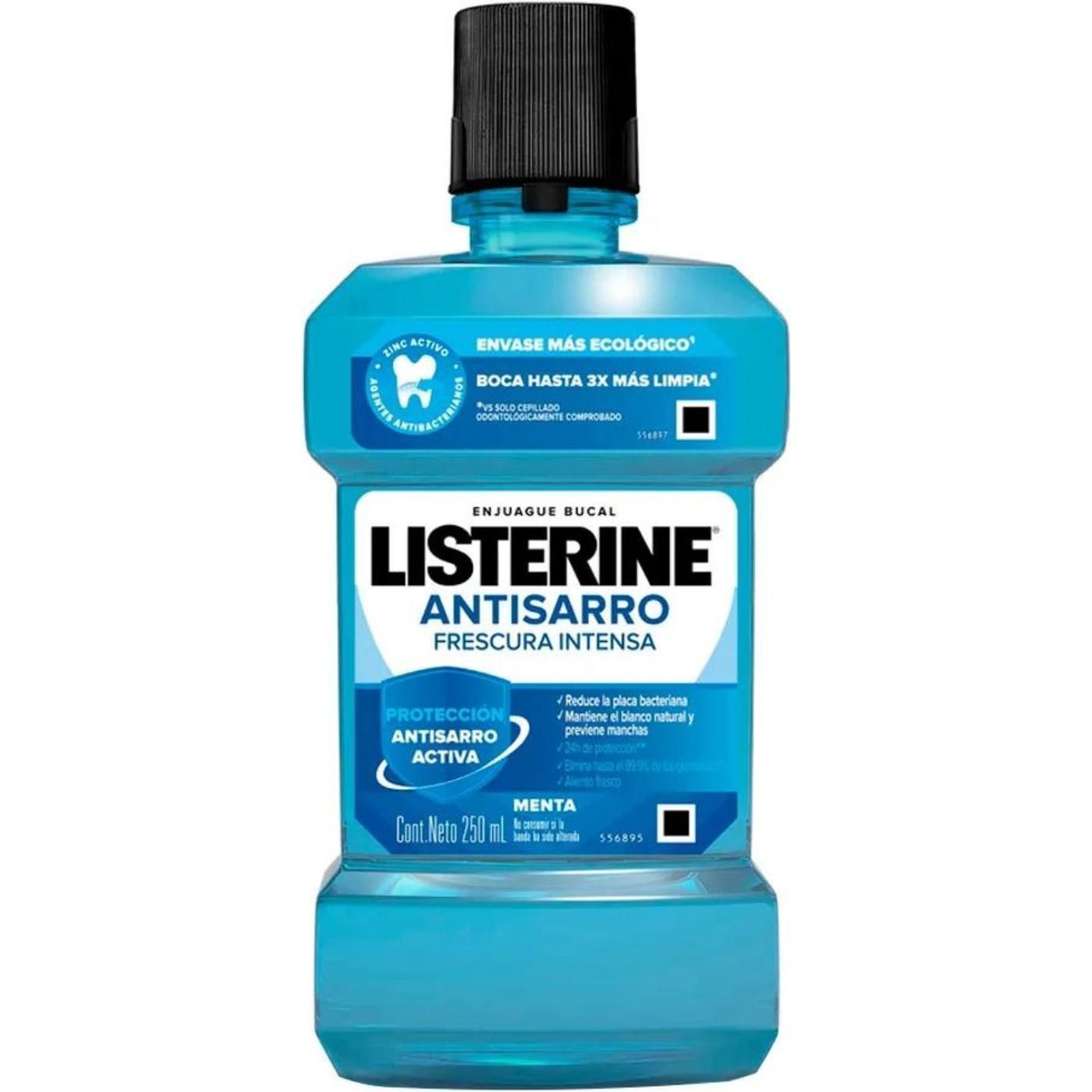 Enjuague Bucal Listerine Antisarro Frescura Intensa 250 ml