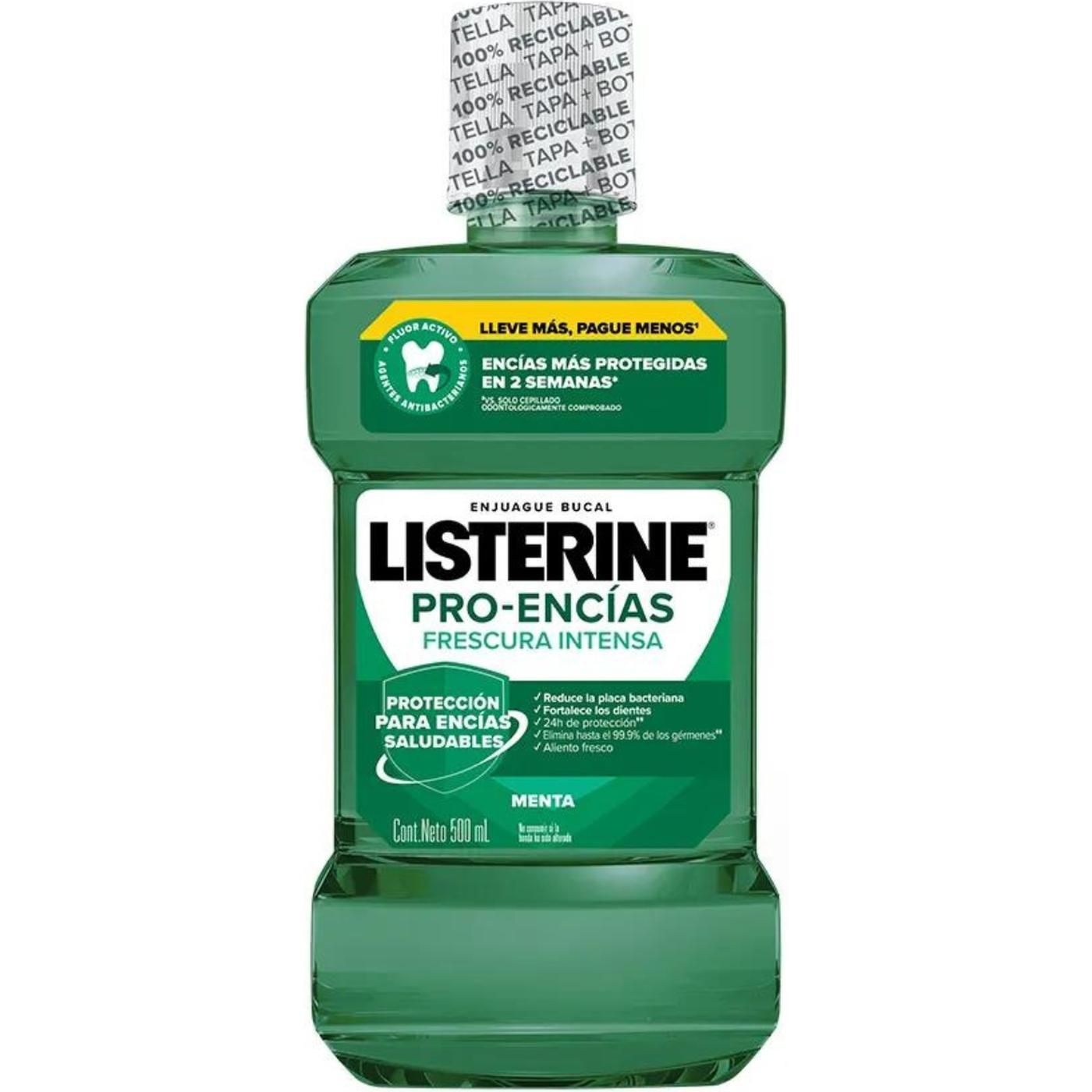 Enjuague Bucal Listerine Pro Encias 500 ml