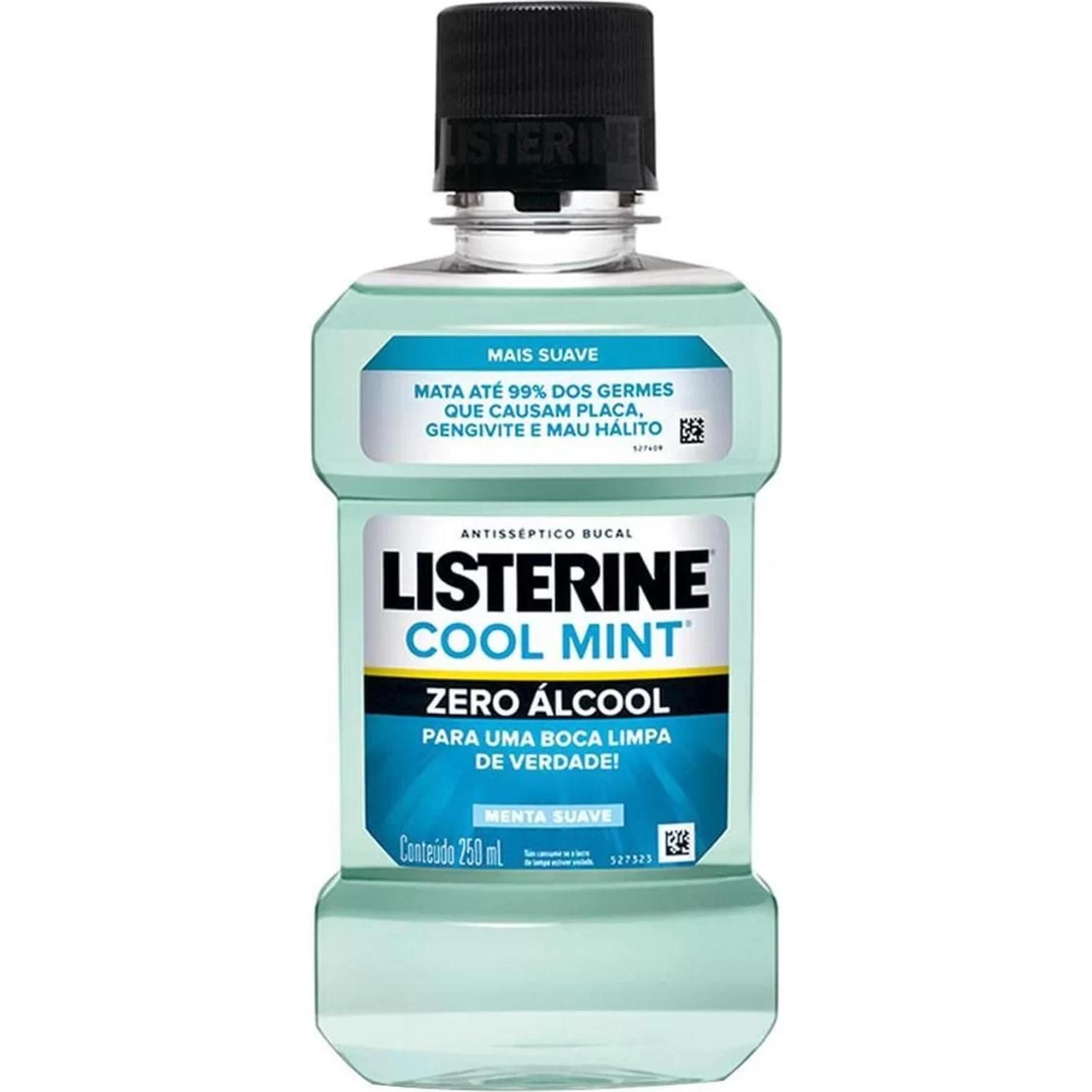 Enjuague Bucal Listerine Cool Mint Frescura Suave Sin Alcohol 250 ml