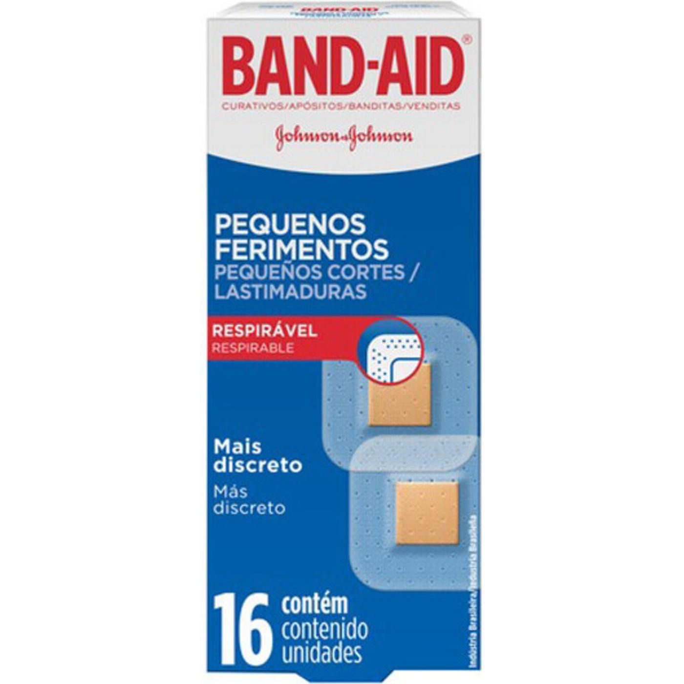 Apósitos Band-Aid Pequeños Cortes 16 Unidades