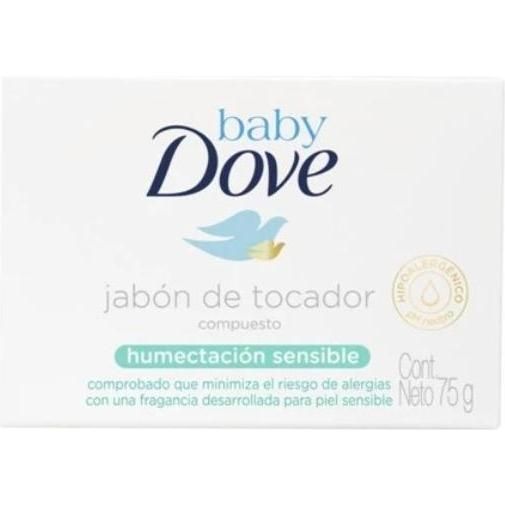 Jabón Baby Dove Humectación Sensible Barra 75 g