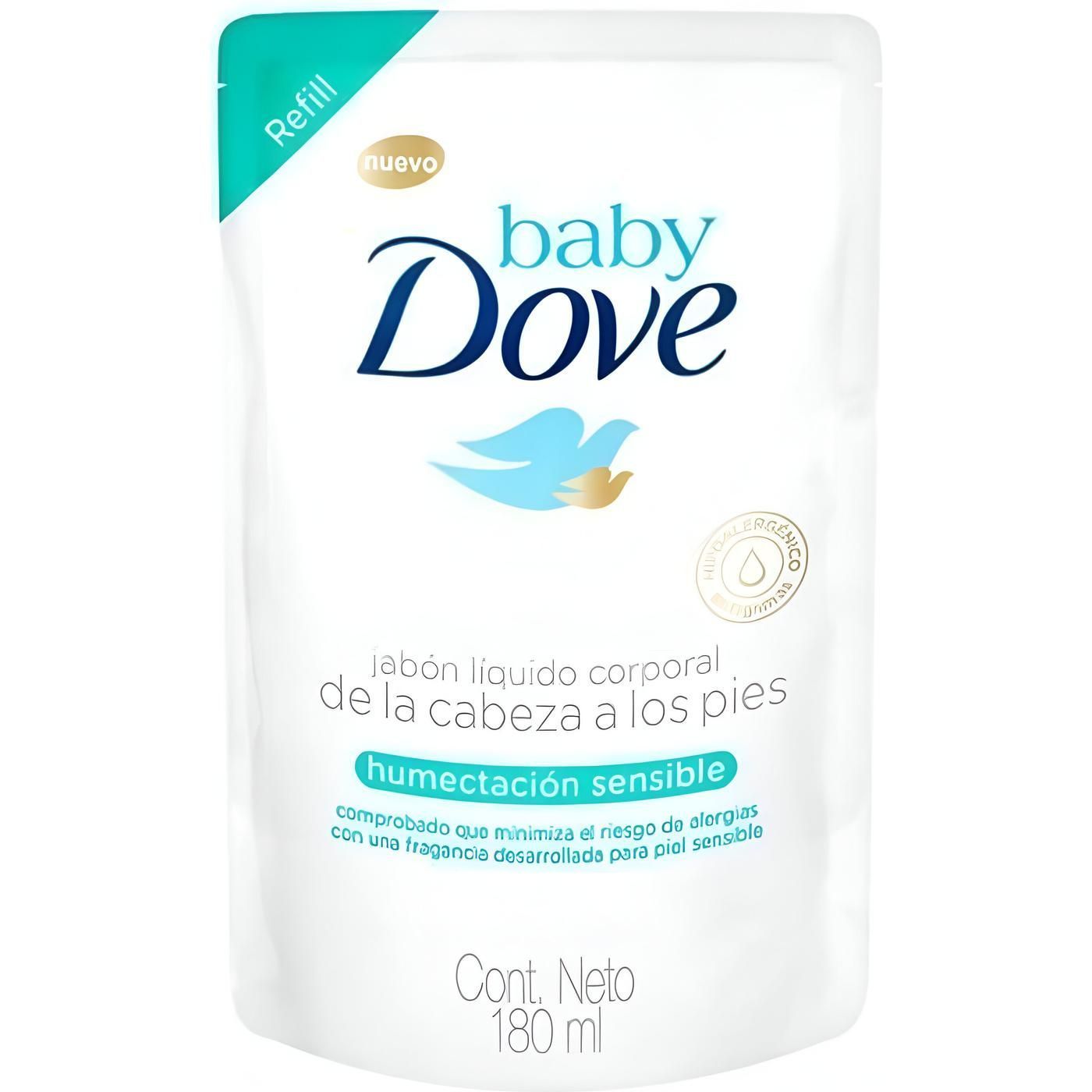 Jabón Líquido Baby Dove Humectación Sensible Refill 180 ml
