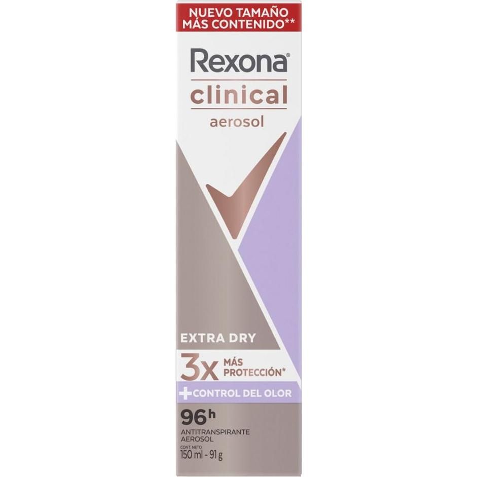 Antitranspirante Rexona Aerosol Women Clinical Extra Dry 91 gr