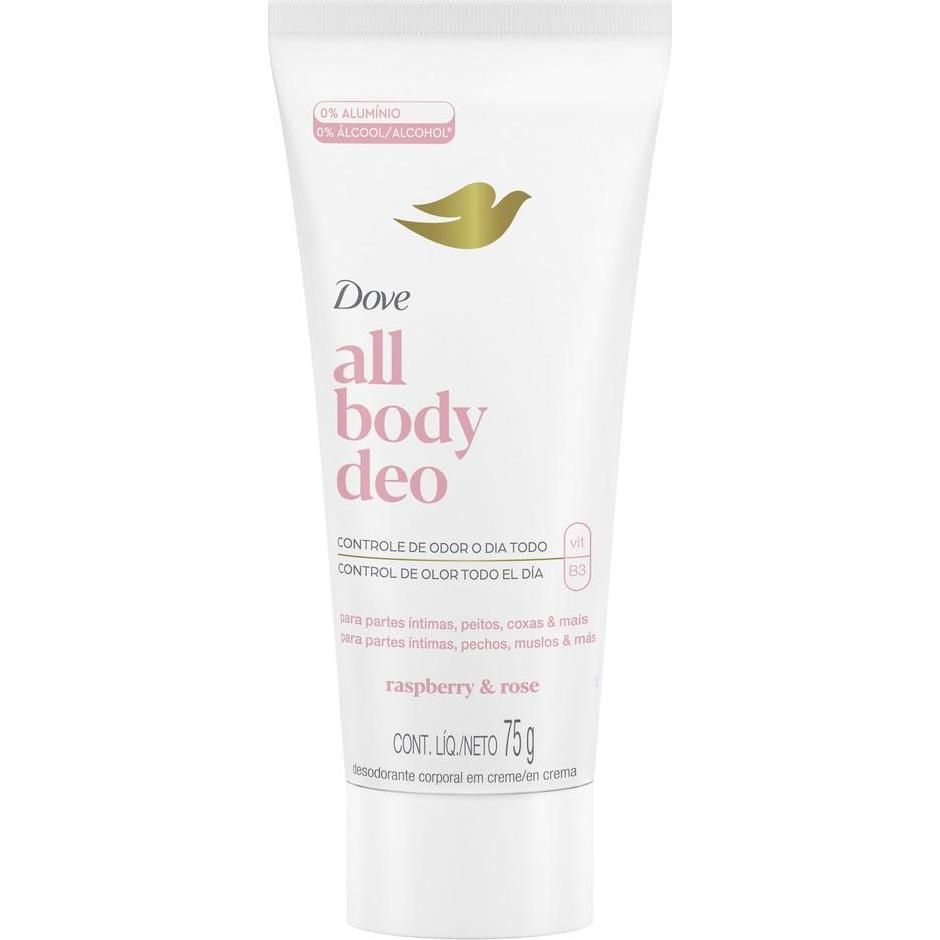 Desodorante Dove Crema Woman  All Body Deo Raspberry & Rose 75 g