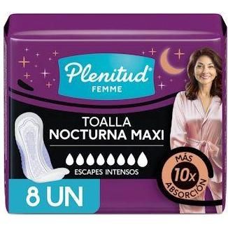 Toalla Incontinencia Nocturna Plenitud Femme 8 Unidades