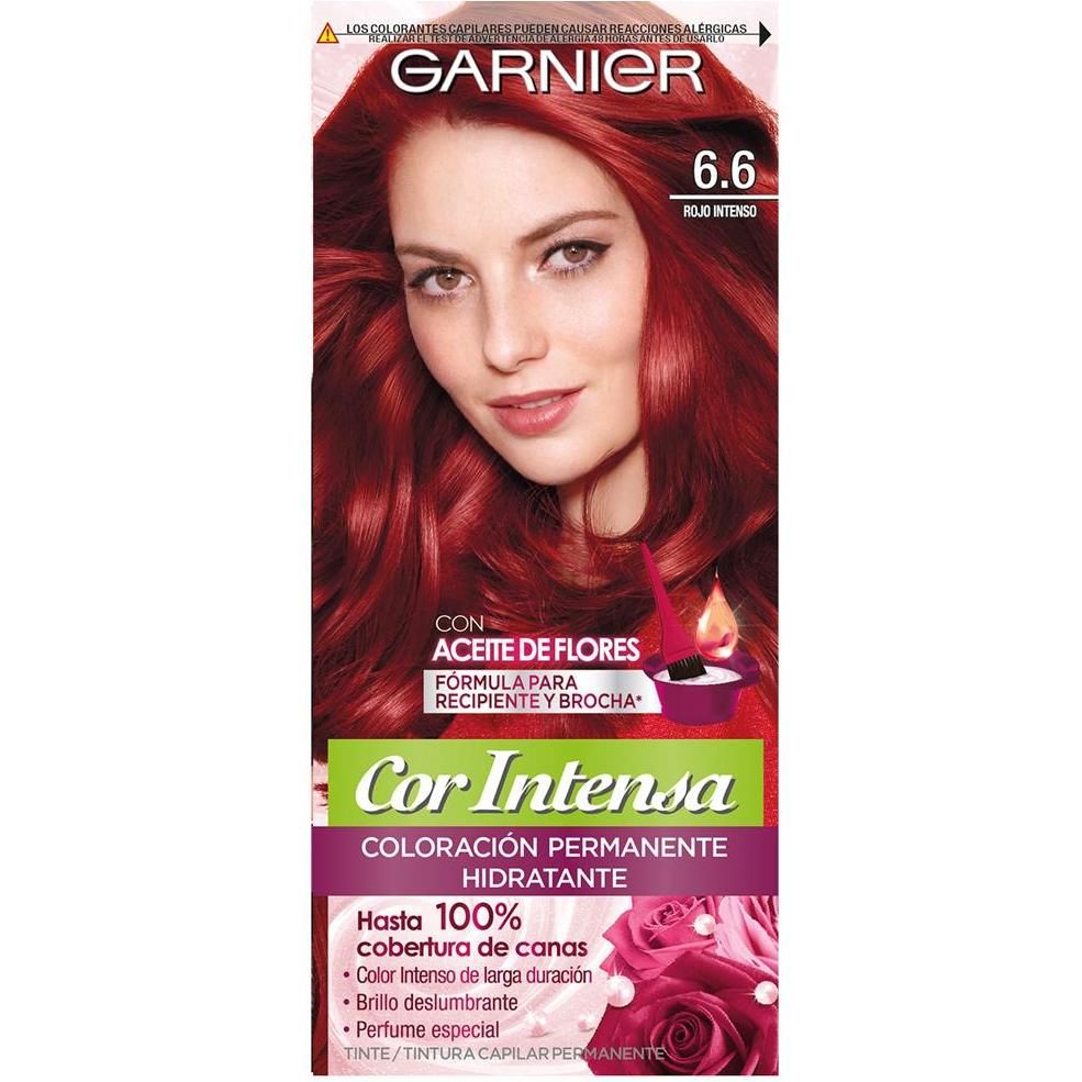 Tintura Permanente Cor Intensa Hidratante 6.6 Rojo Intenso