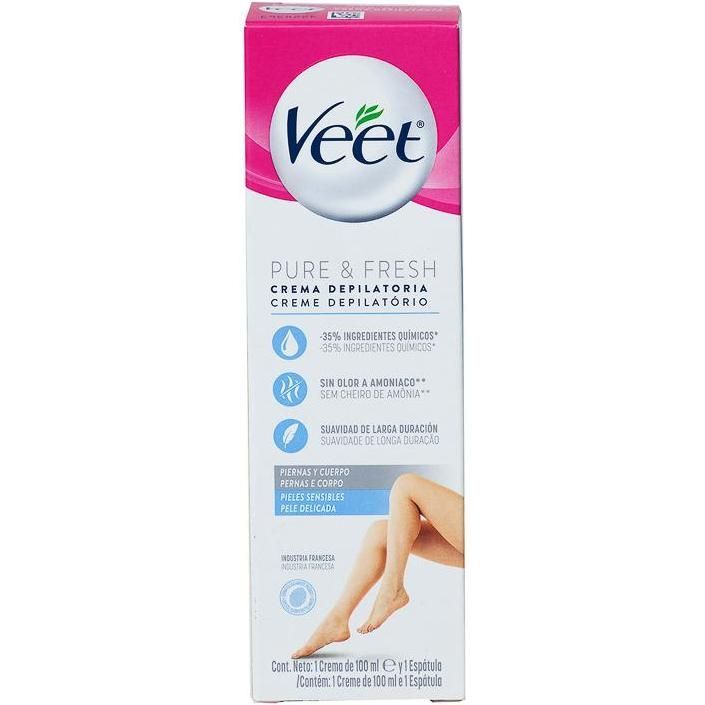 Crema Depilatoria Veet Corporal Piel Sensible 100 ml