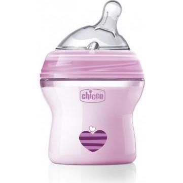 Mamadera Chicco Natura Feeling Recién Nacido Rosa 1 Unidad