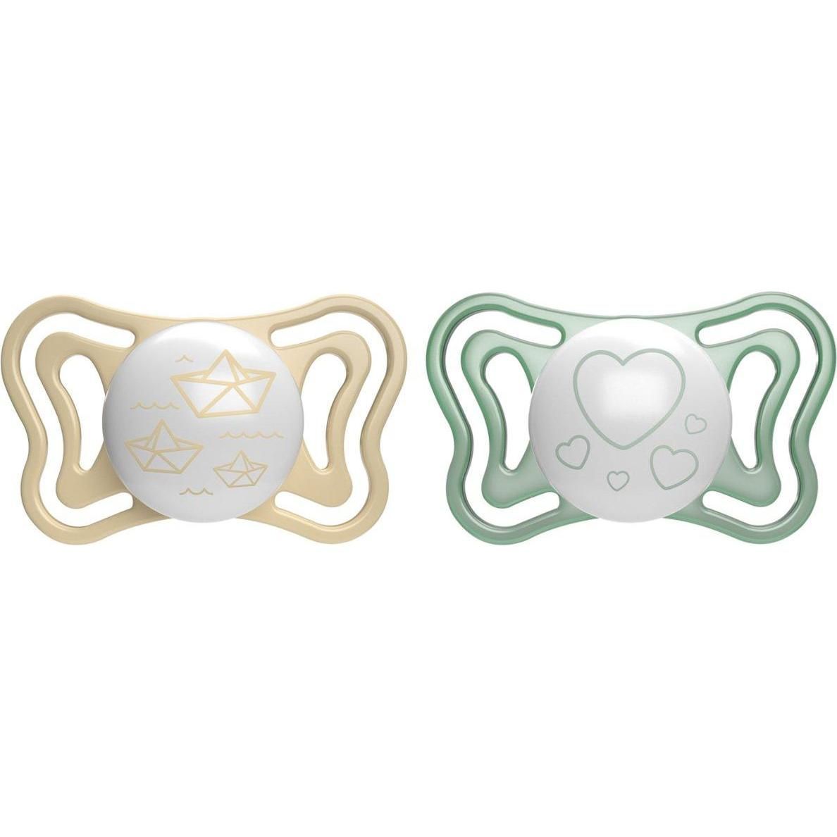 Chupete Chicco Noctu Physio Light 2-6M 2 Unidades