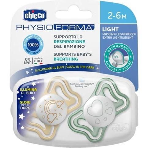 Chupete Physio Light Deco Nena 2-6 Meses 2 Unidades