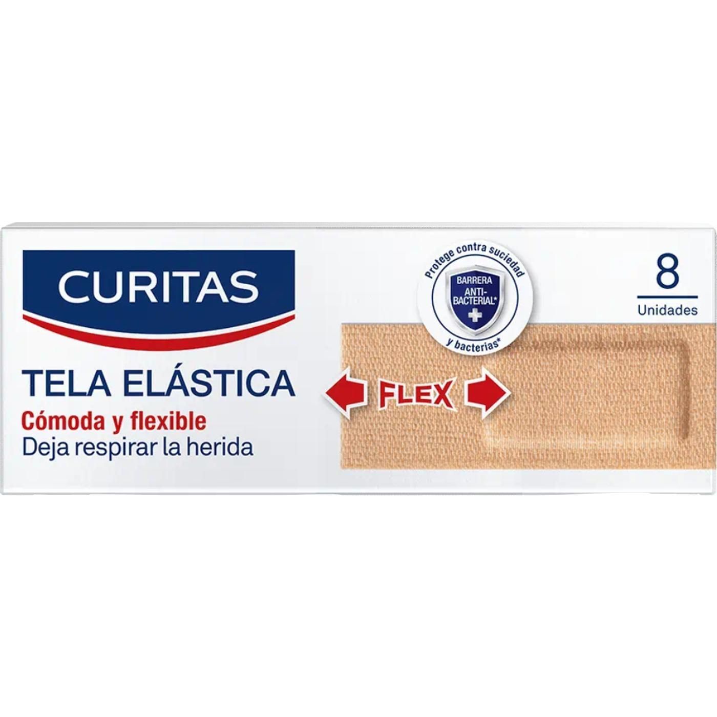 Curitas Tela Elástica 8 Unidades