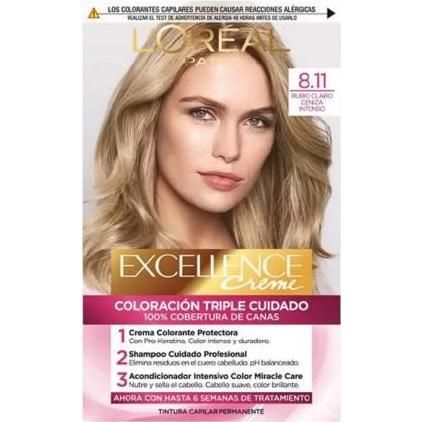 Color Permanente N8.11 Excellence Rubio Claro 1 Unidad