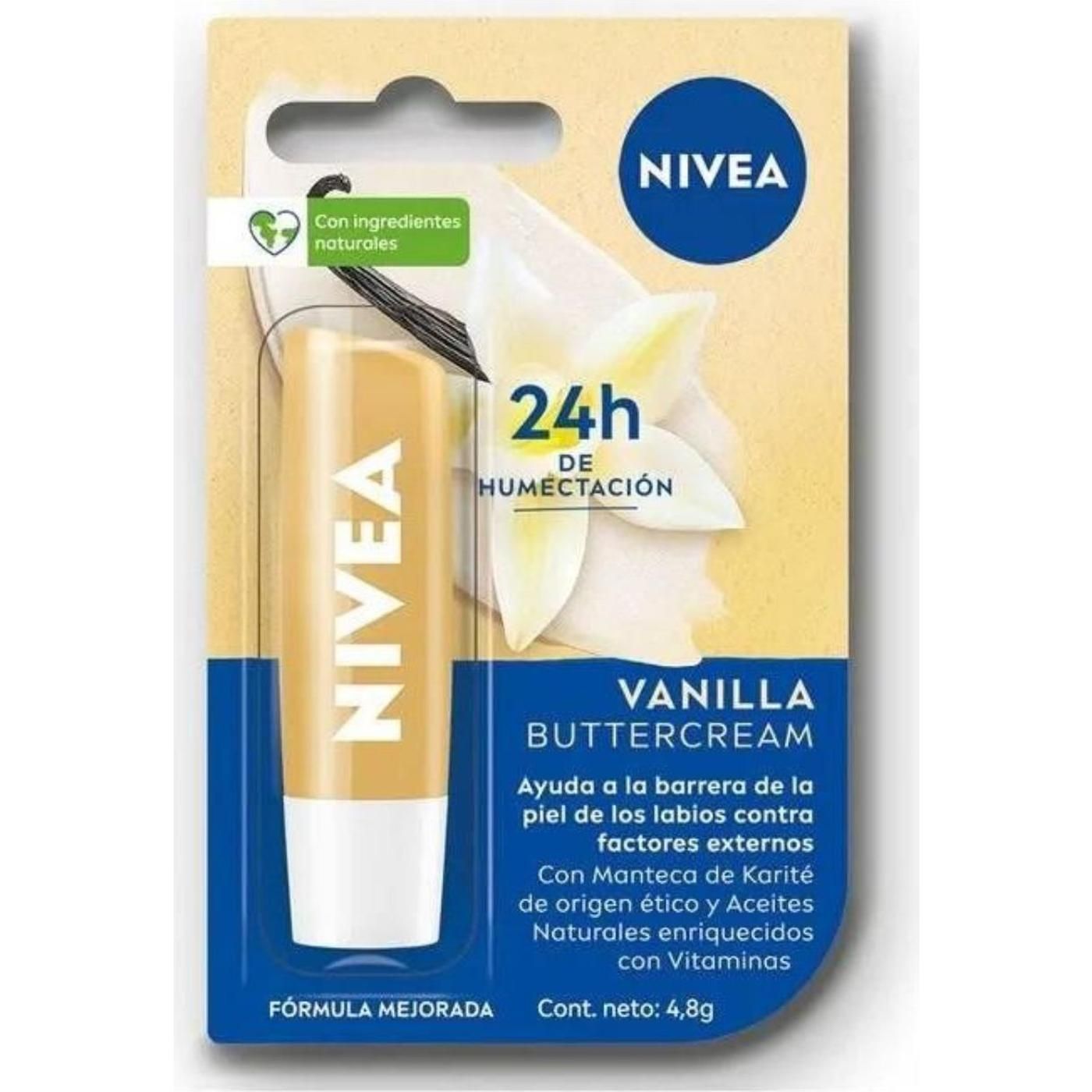 Protector Labial Nivea Vainilla Buttercream 1 Unidad