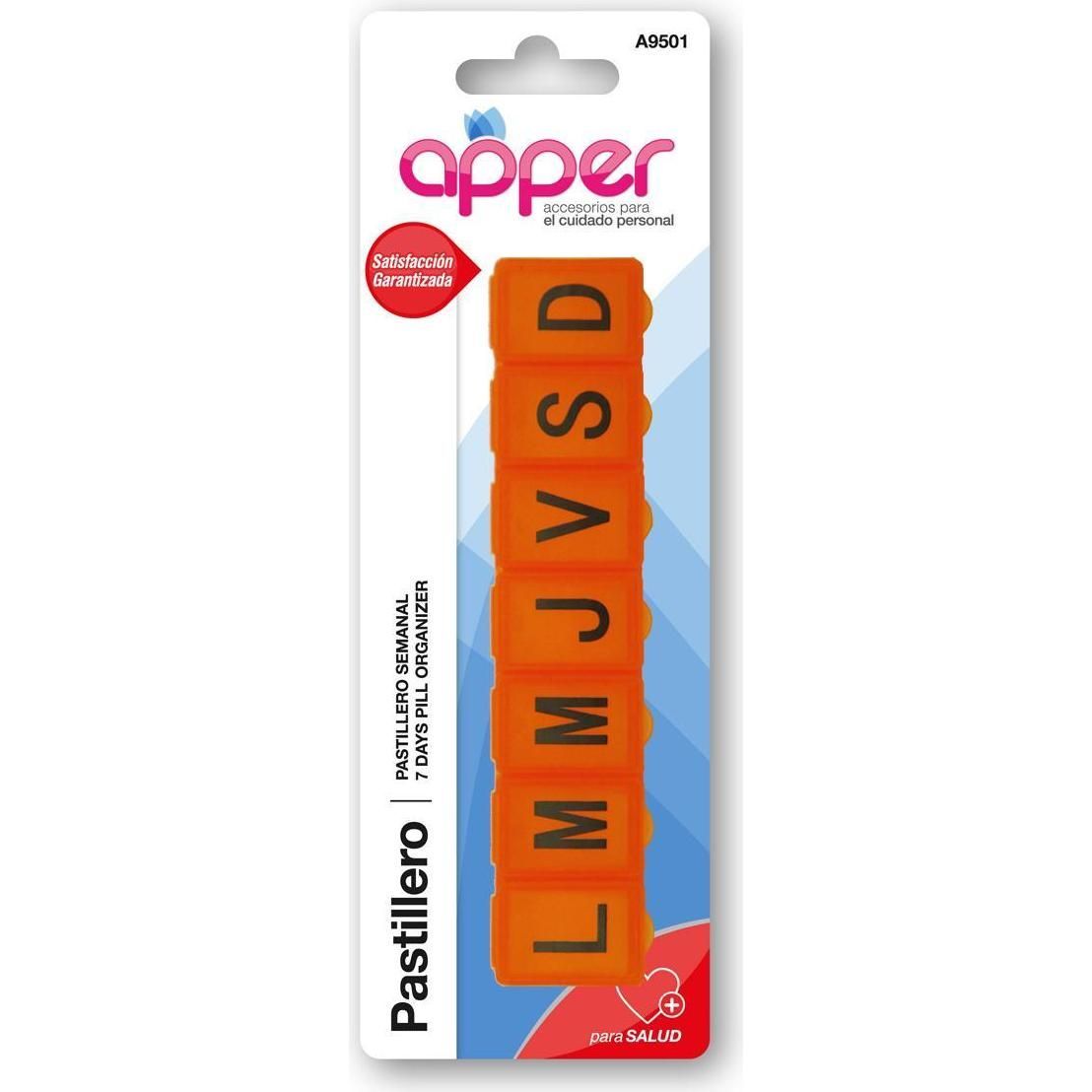 Pastillero Apper Organizador Semanal 1 Unidad