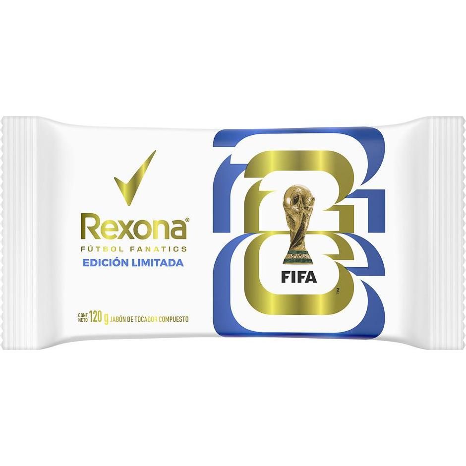Jabón Tocador Futbol Fanatics Rexona 120 Gr