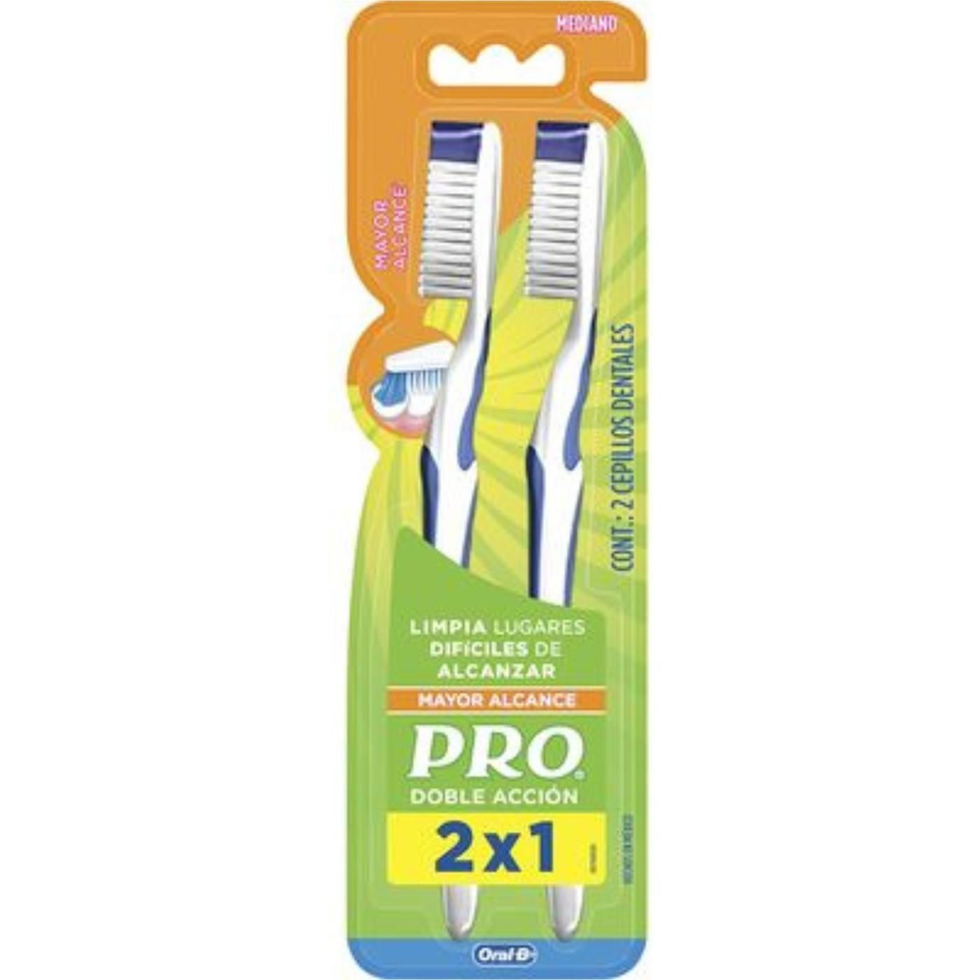 Cepillo Dental Oral-B Pro Doble Acción 2 Unidades