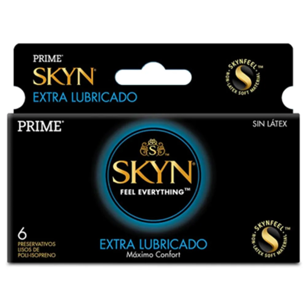 Preservativos Prime Skin Extra Lubricados 6 Unidades
