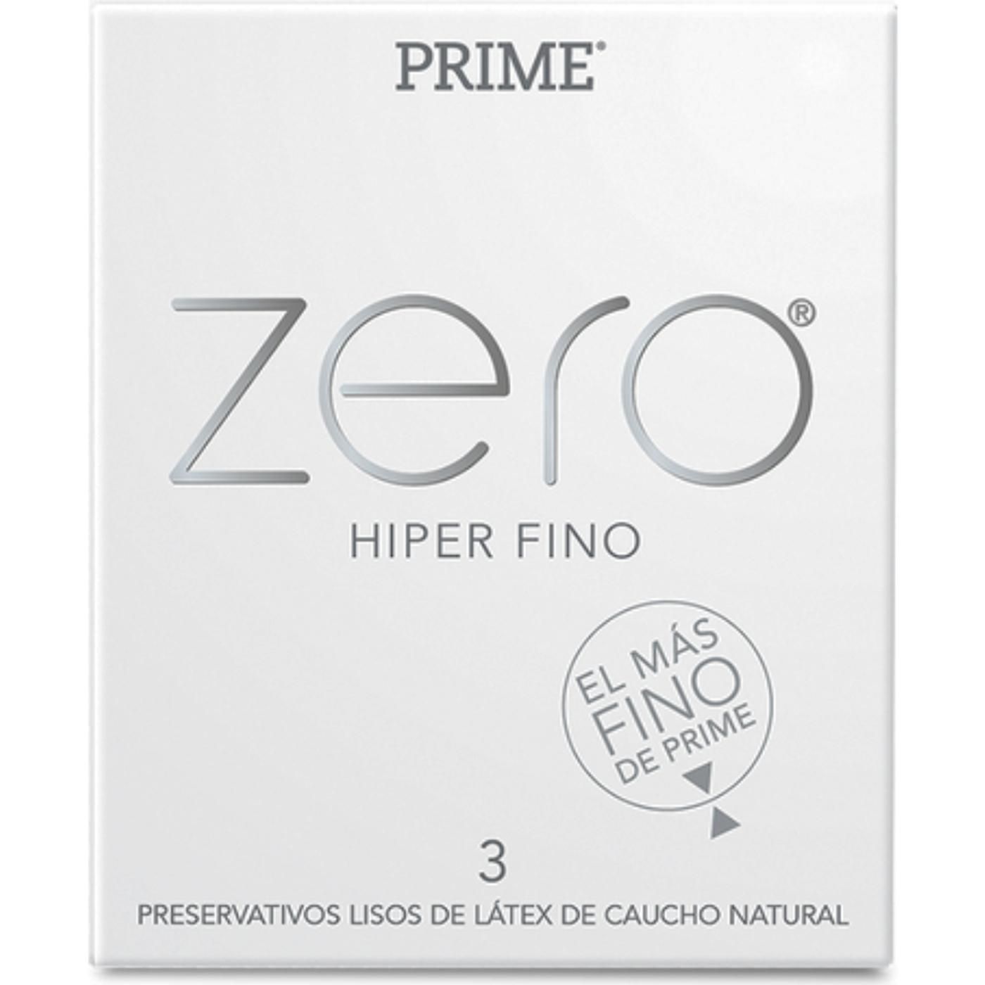 Preservativos Prime Zero 3 Unidades