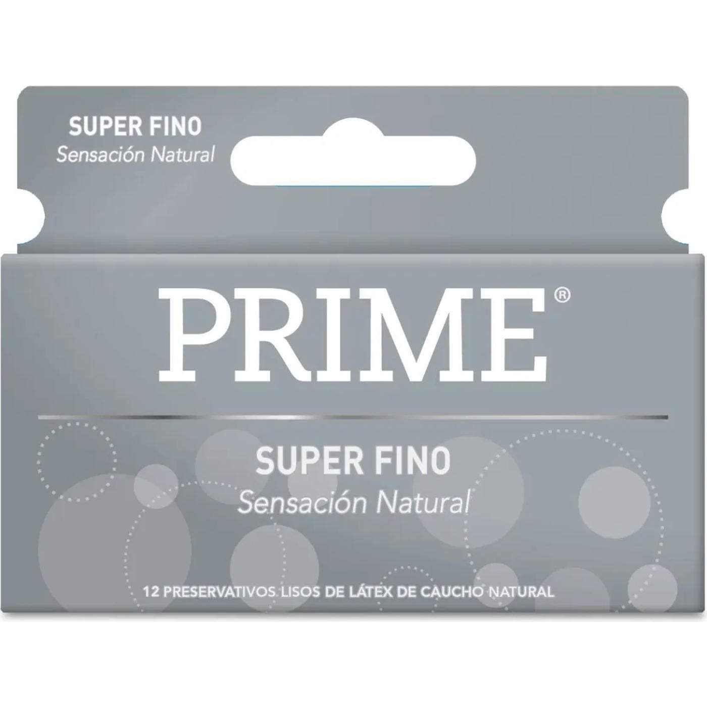 Preservativos Prime Super Fino 12 Unidades