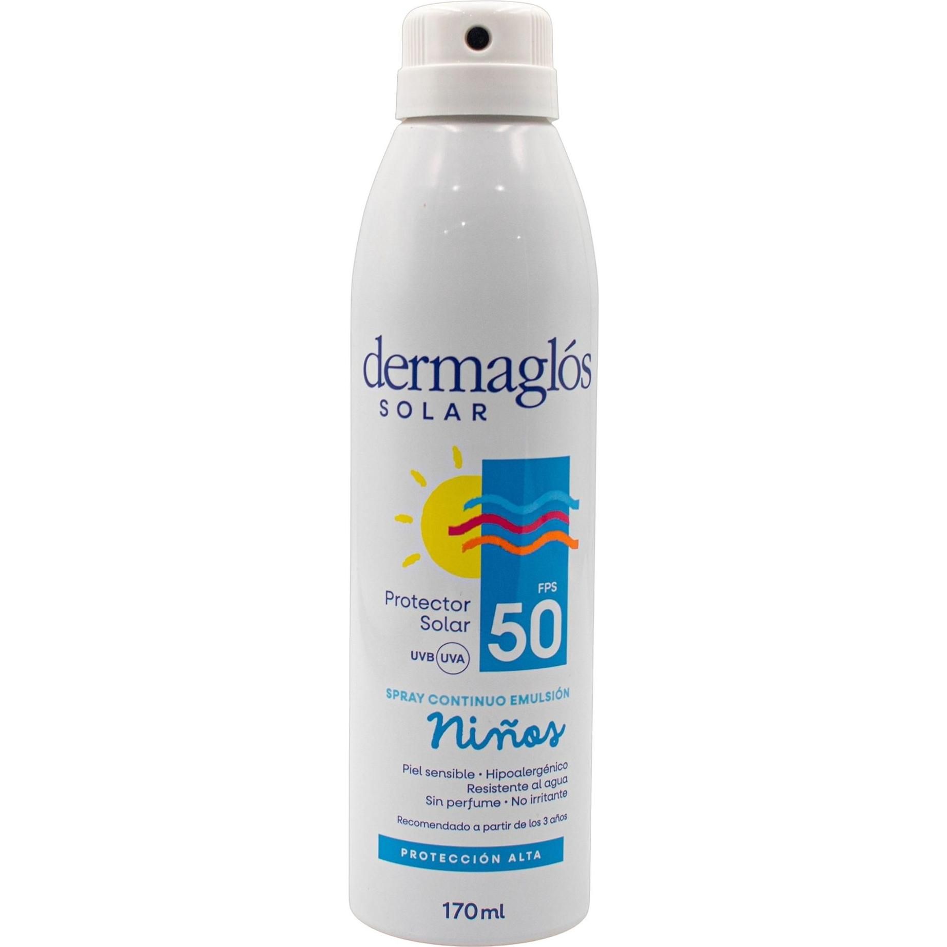 Protector Solar Dermaglós En Aerosol Niños Fps 50 170 ml