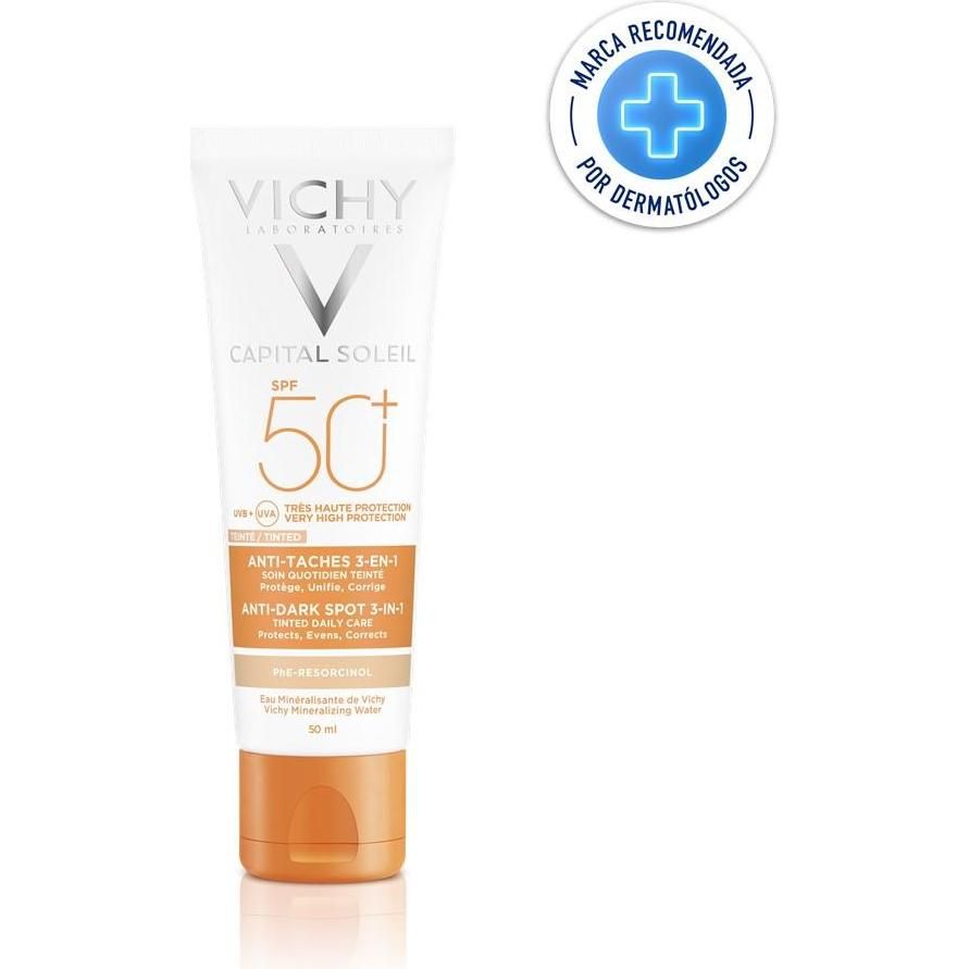 Protector Solar Vichy Ideal Soleil Facial Anti Manchas FPS50+ 50 ml
