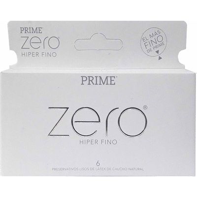 Preservativos Prime Zero 6 U.